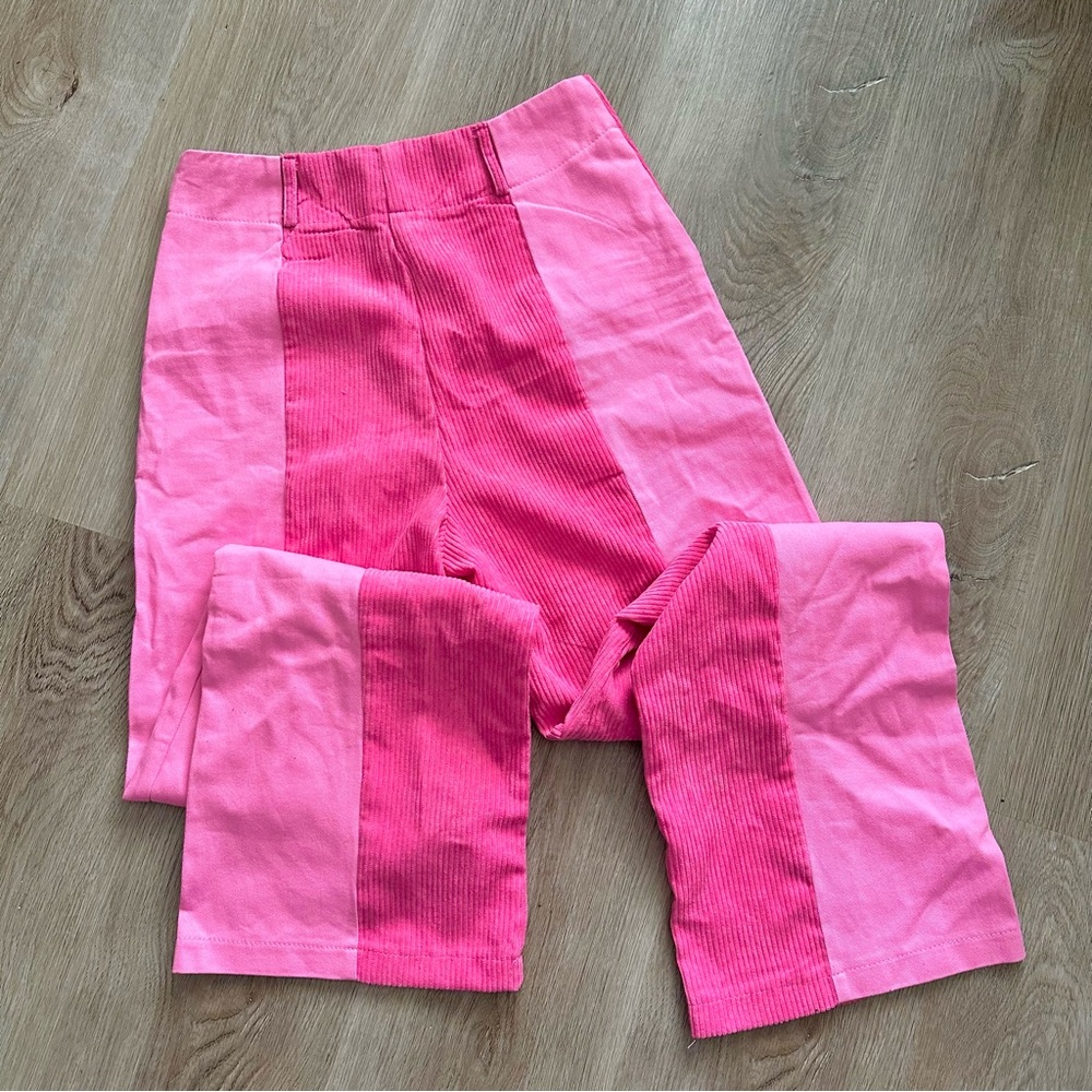 Two-Tone Pink Pants